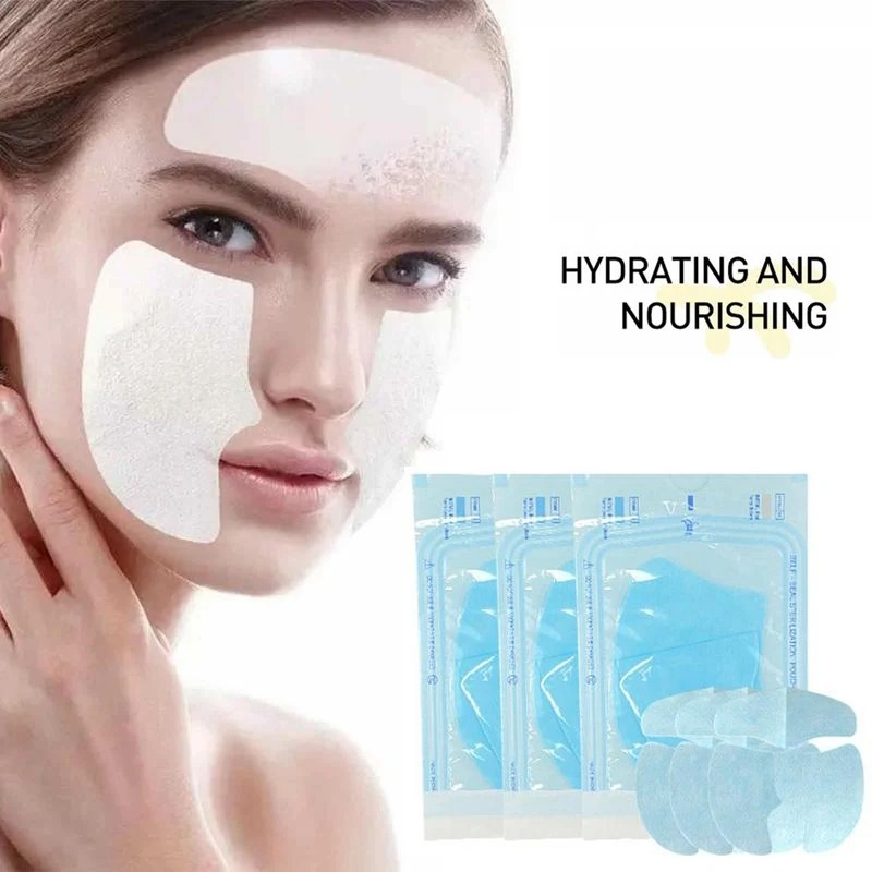 Collagen Sheet Mask - 3 Stück lösliche Kollagen-Gesichtsmaske, hydrolysierter Film,