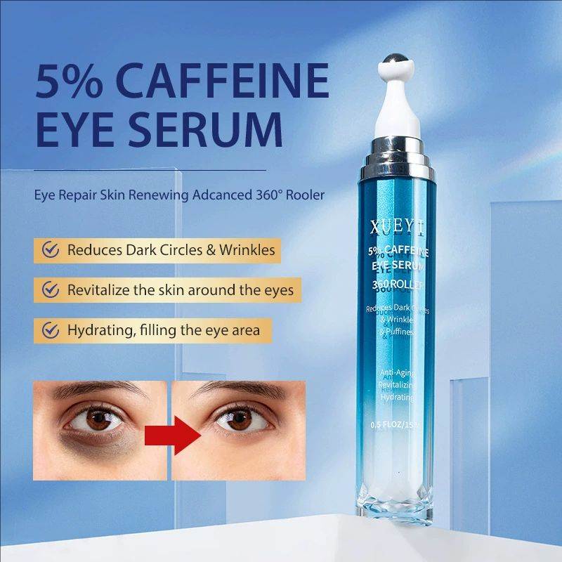 Caffeine Eye Serum - 5 % Koffein-Augenserum, nährende, feuchtigkeitsspendende Augenrollercreme