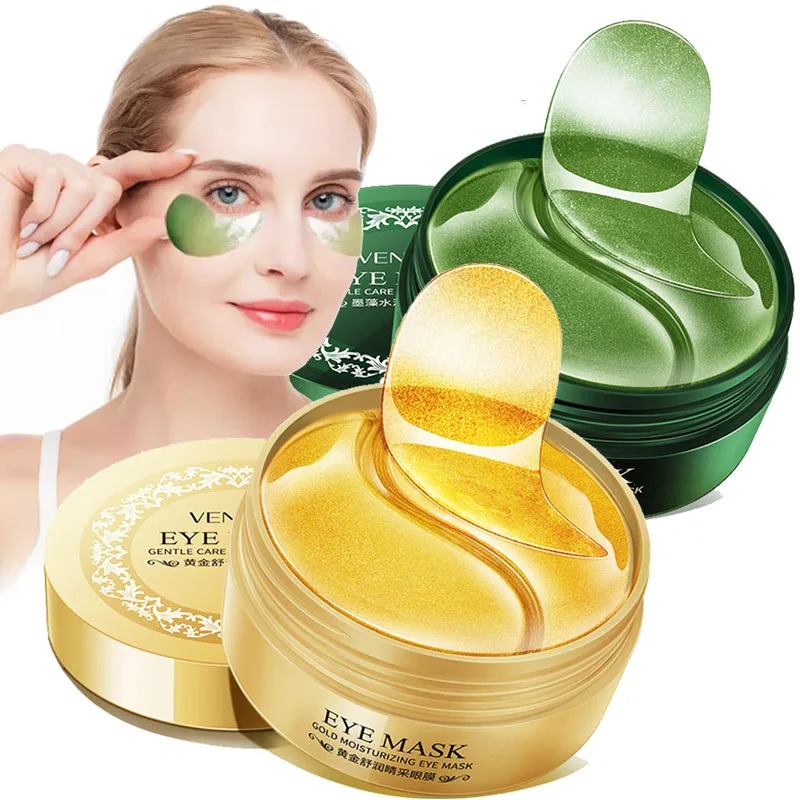 Collagen Sheet Mask - 60 Stück/Box Seetang Gold Kollagen Augenmaske