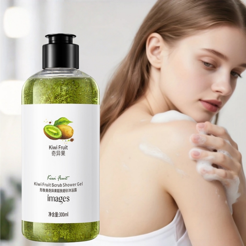 Skincare Ingredients - 300ml Kiwi-Frucht Peeling Duschgel, Enthält Kiwi-Extrakt,