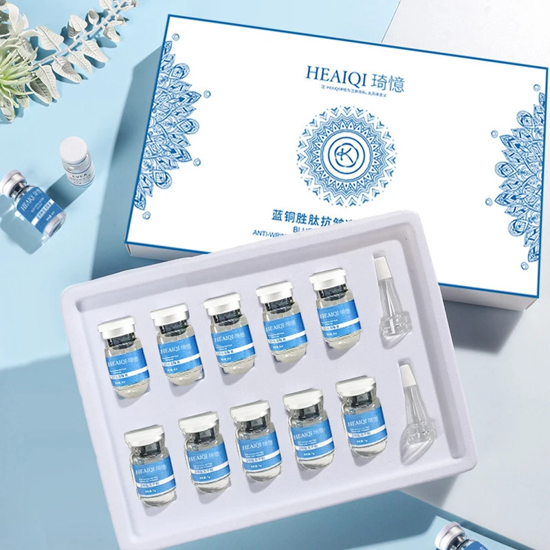 Ceramide Moisturizer - Hochreine 98 % blaue Kupferpeptid-Essenz, Anti-Aging-Gesichtsreparatur,