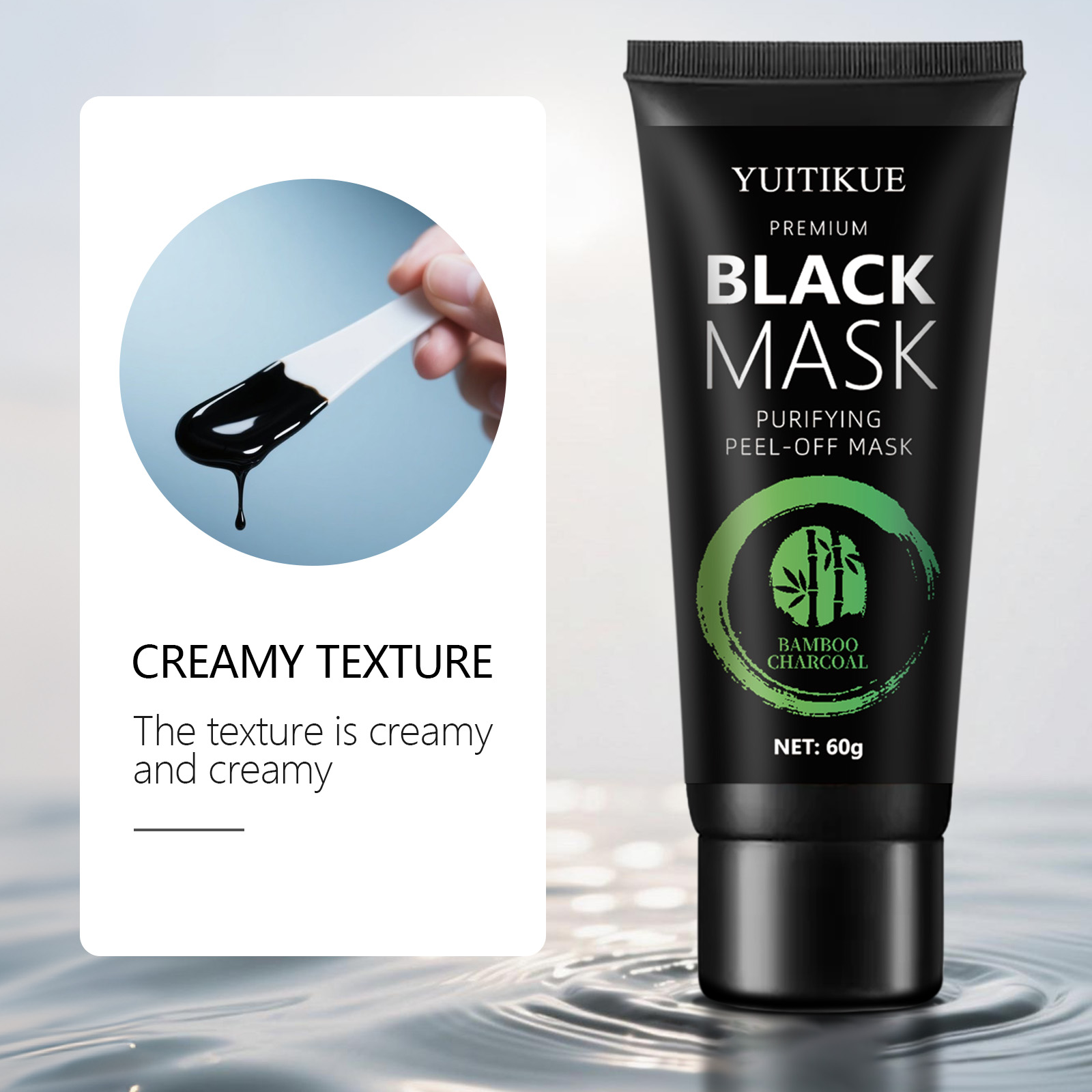 Premium Bambuskohle Schwarze P – Peptide Neck Cream Bewertung und Preis