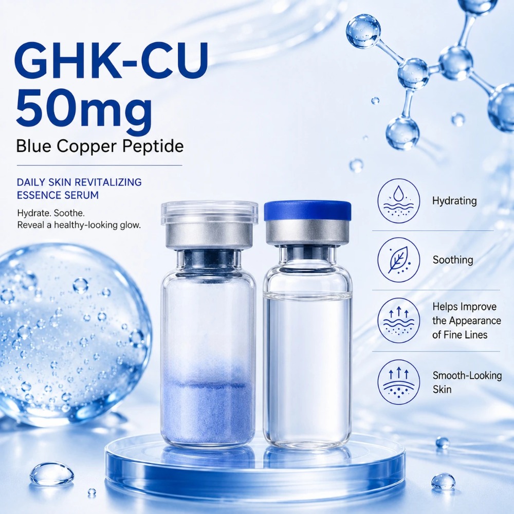 99% Reines GHK-Cu Blaues Kupfe – Skincare Ingredients Bewertung und Preis