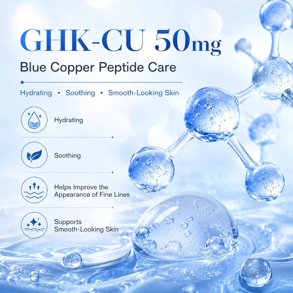 99% Reines GHK-Cu Blaues Kupfe – Skincare Ingredients Bewertung und Preis