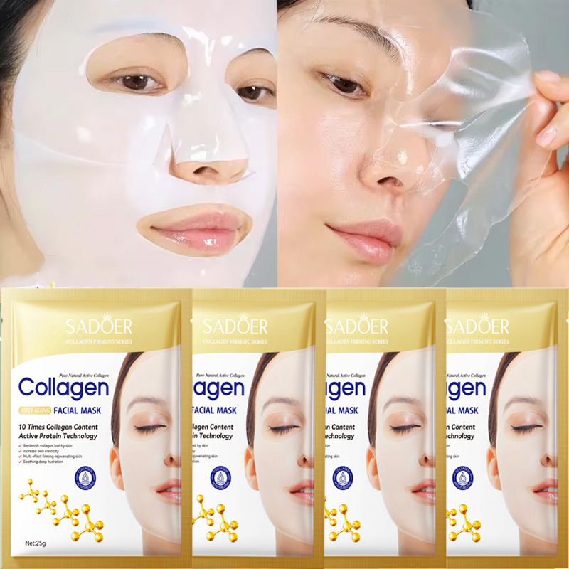 10PCS Kollagen Anti Falten Ges – Collagen Sheet Mask Bewertung und Preis